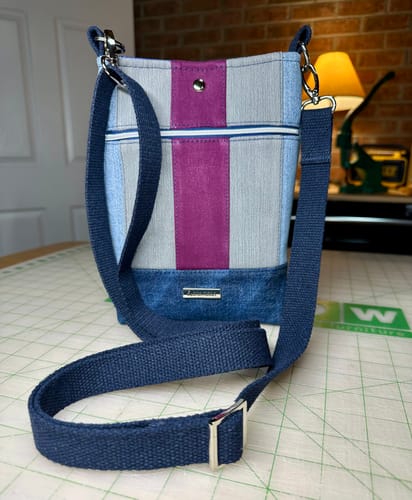 Customer photo review of Wanderlust Phone Bag Pattern