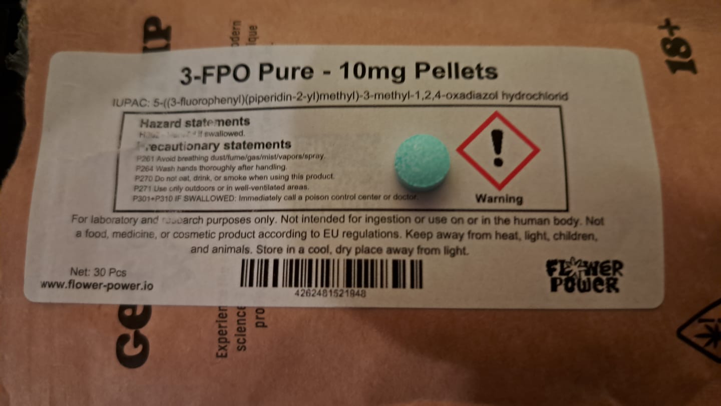 Customer photo review of 3-FPO 10mg Pellets
