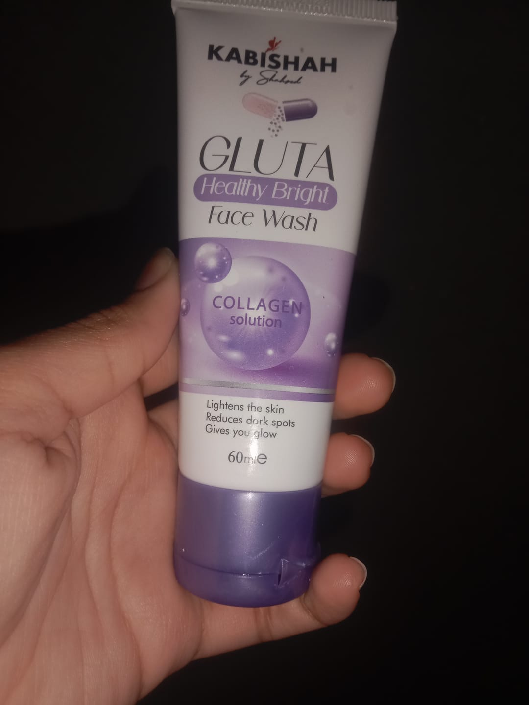 Customer photo review of Gluta Healthy Bright Facewash