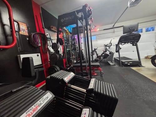 Customer photo review of M4-2.0 Elite All-In-One Workout Smith Gym Machine with Dual Weight Stacks (UPGRADED)