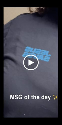 Customer video review of Jesus Saves Shirt