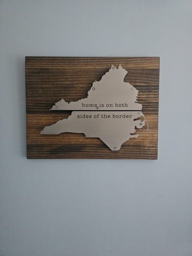 Customer photo review of Virginia/North Carolina Home is on both sides of the border