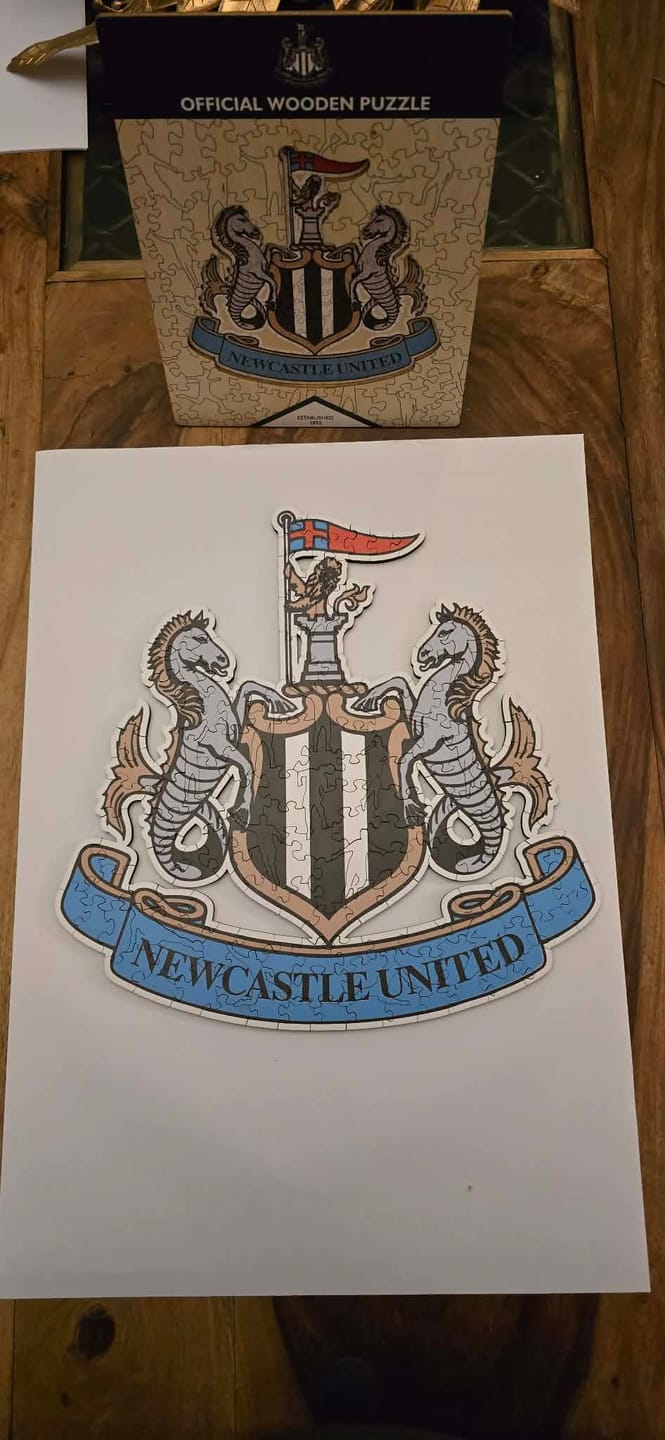Customer photo review of Newcastle United FC® Crest - Wooden Puzzle