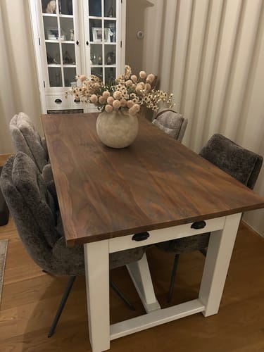 Customer photo review of Eetkamerstoel Gusto - Beige - Renegade Stof - Draaibaar