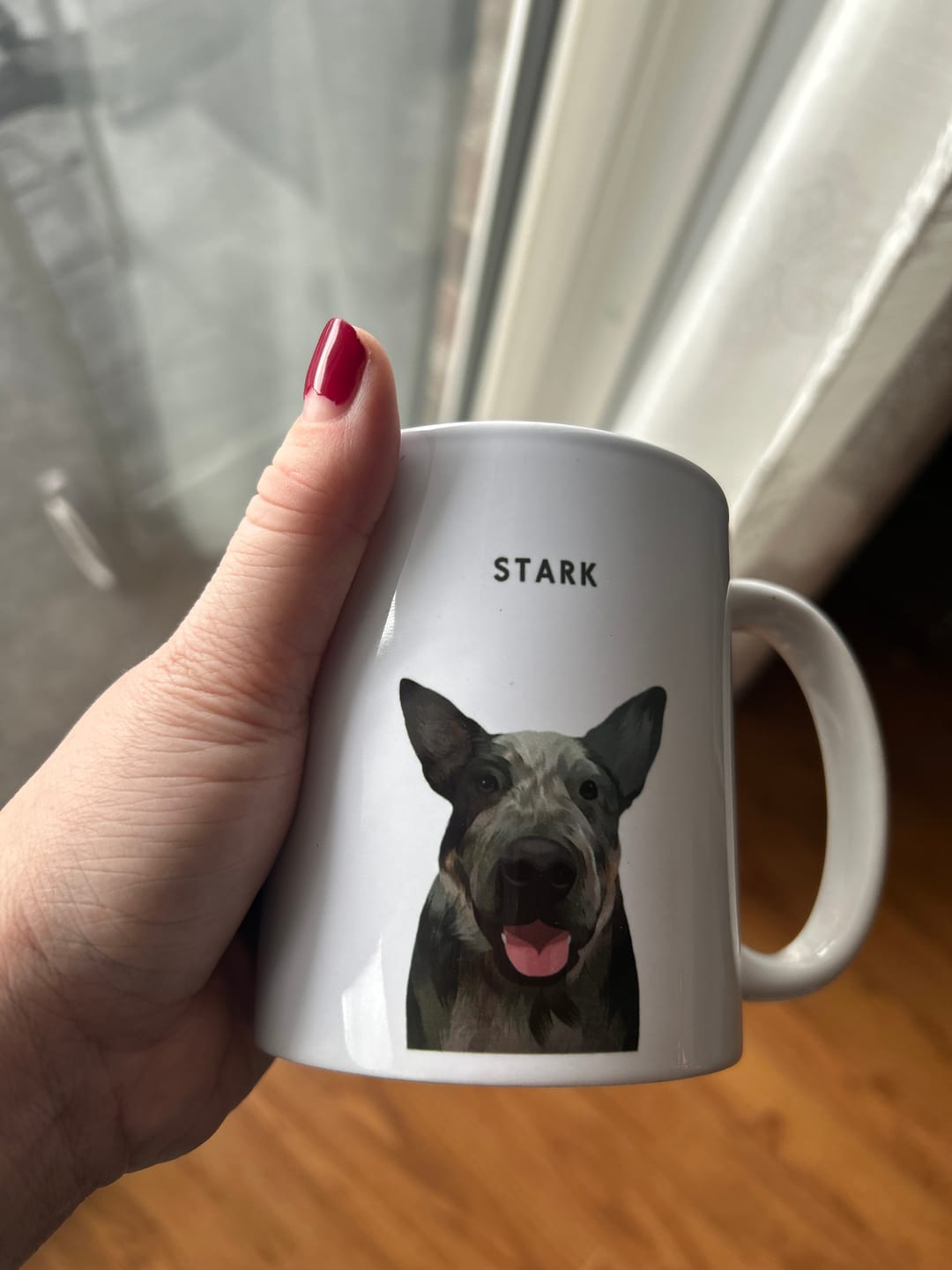 Customer photo review of Custom Pet Portrait Mug