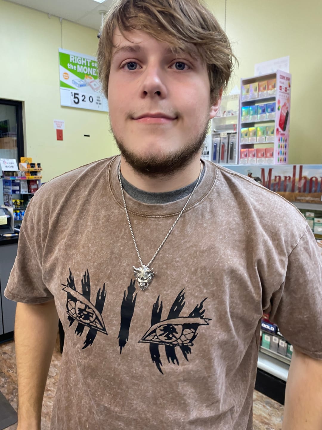 Customer photo review of Hannya Mask Chain Necklace