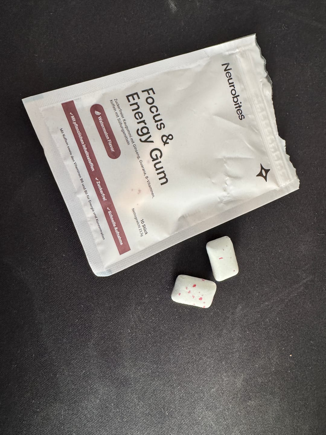 Customer photo review of Neurobites® Focus & Energy Gum (Performance-Starterpaket)
