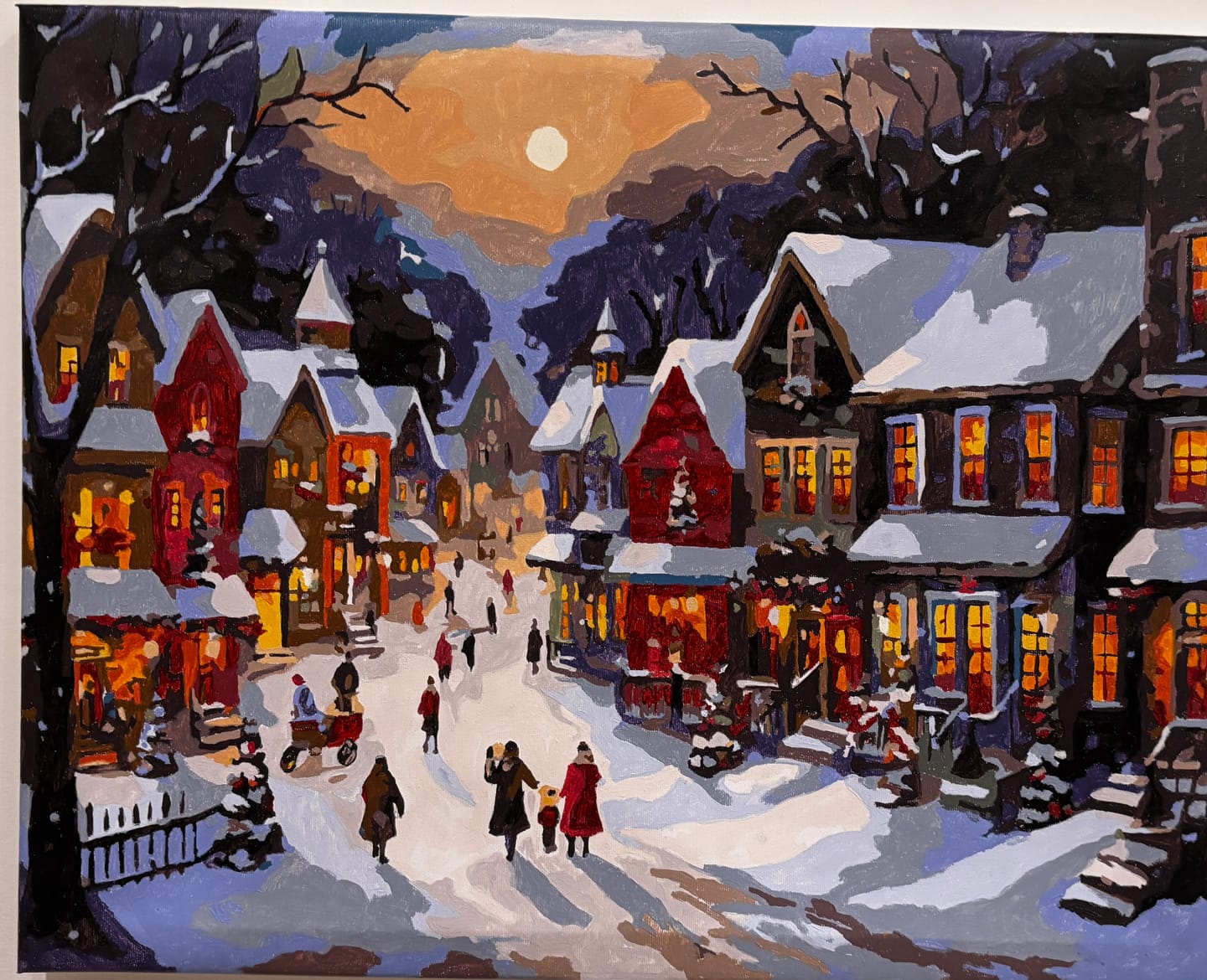 Customer photo review of Snowy Christmas Village