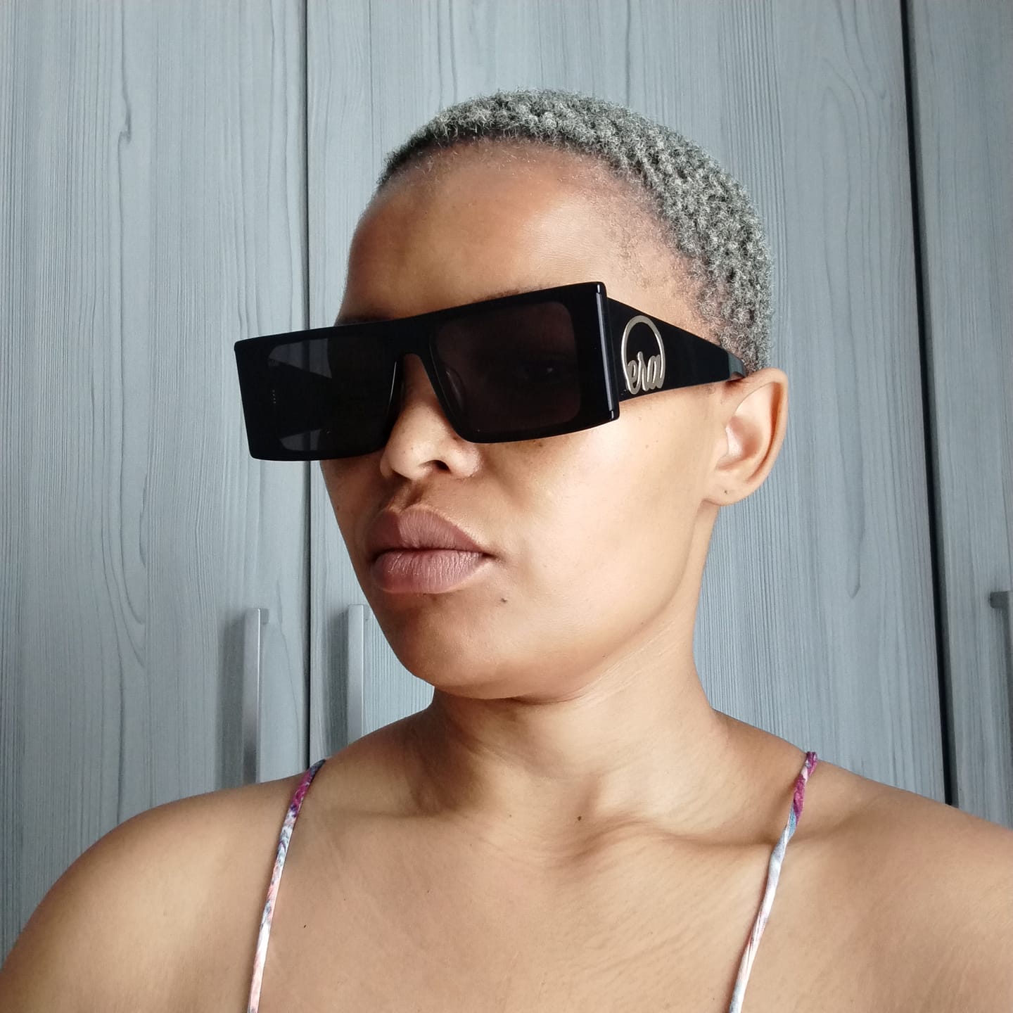 Customer photo review of Black Iconic Sunglasses