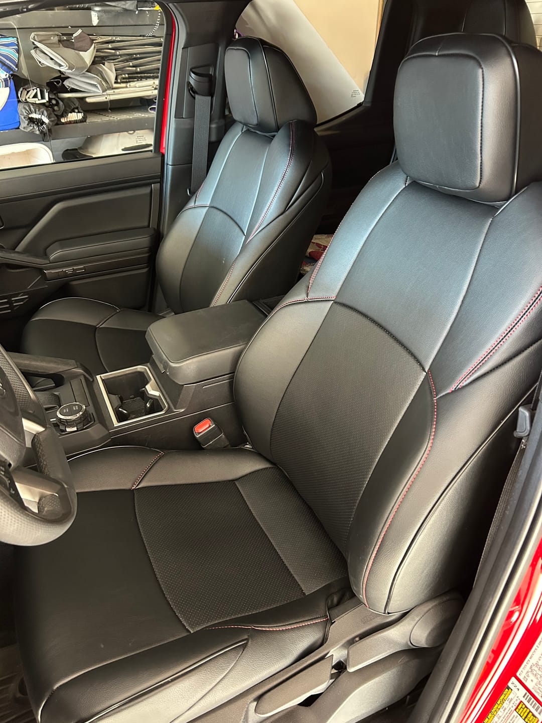 Customer photo review of 2024+ Toyota Tacoma Custom Leather Seat Covers