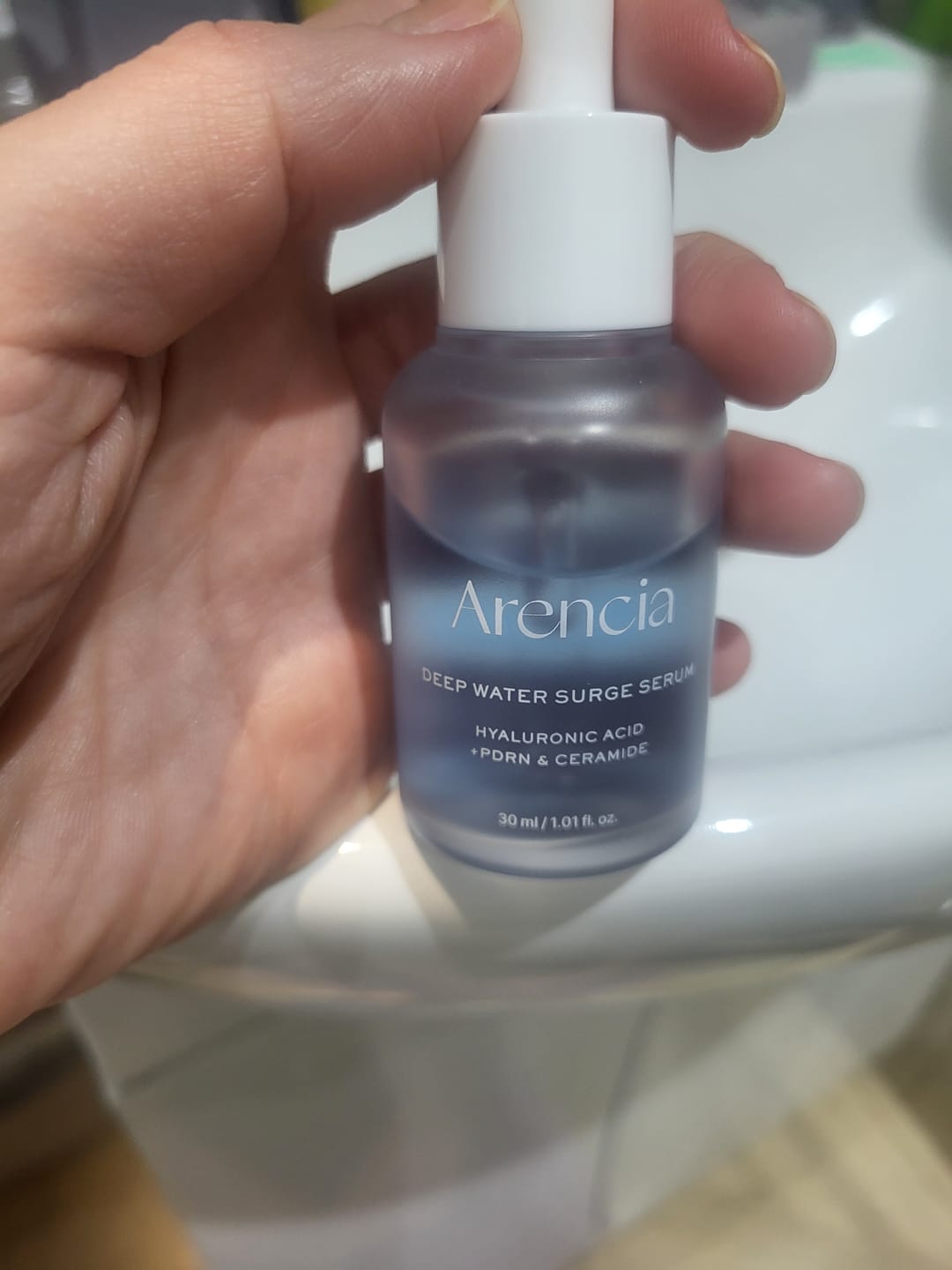 Customer photo review of Mitrinošais serums Arencia Deep Water Surge Serum