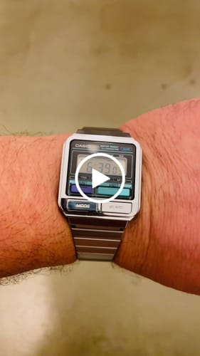 Customer video review of Reloj Casio Vintage A120WE-1ADF Retro 80's Plateado