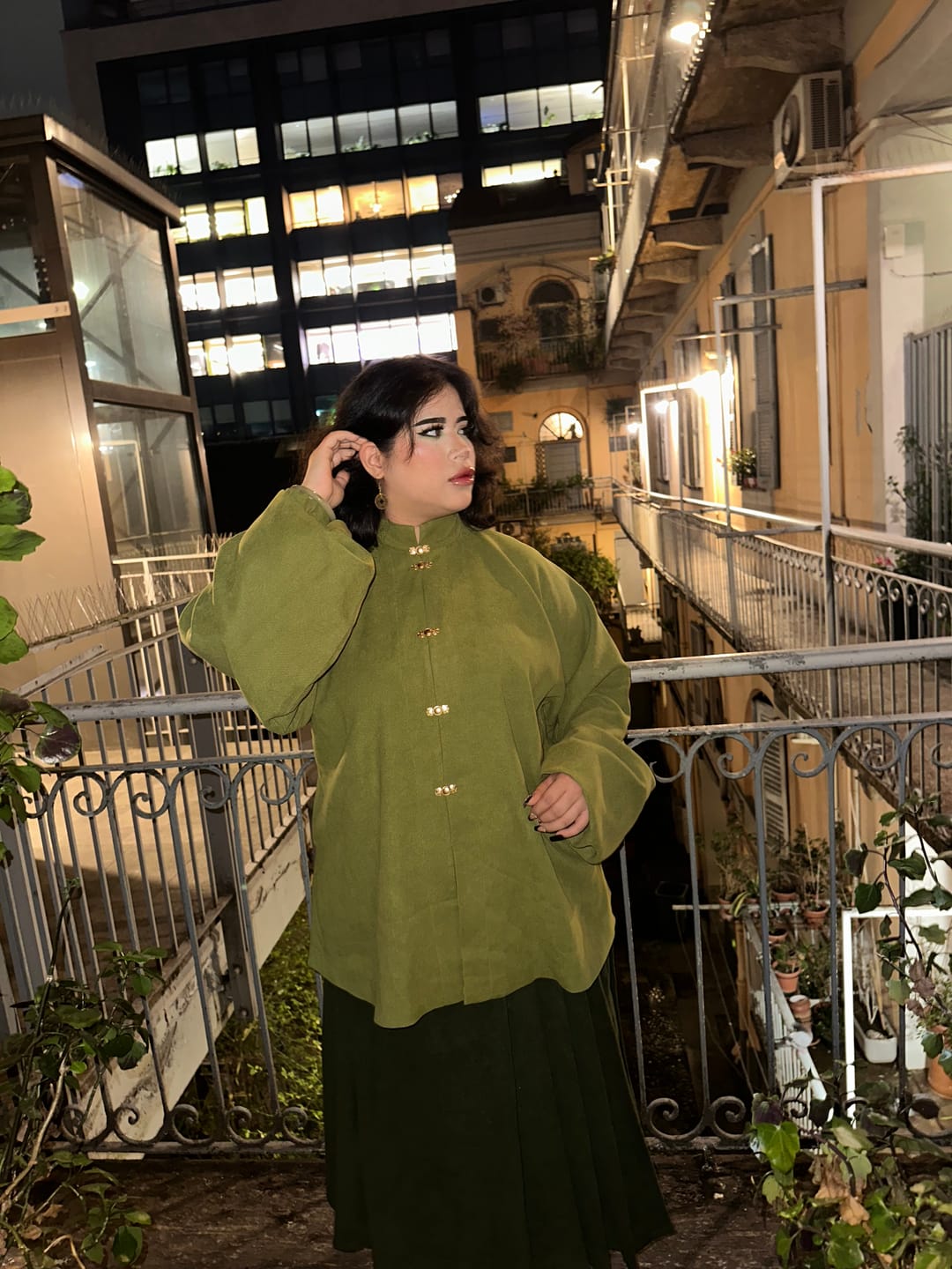 Customer photo review of Sen Lin 森林 Forest Fairy Modernized Ming Dynasty Liling Top & Easy-Wear Mamian Set