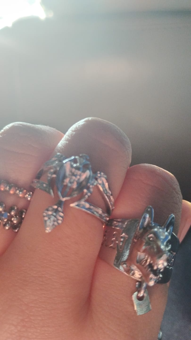 Customer photo review of TRIBAL CROSS RING