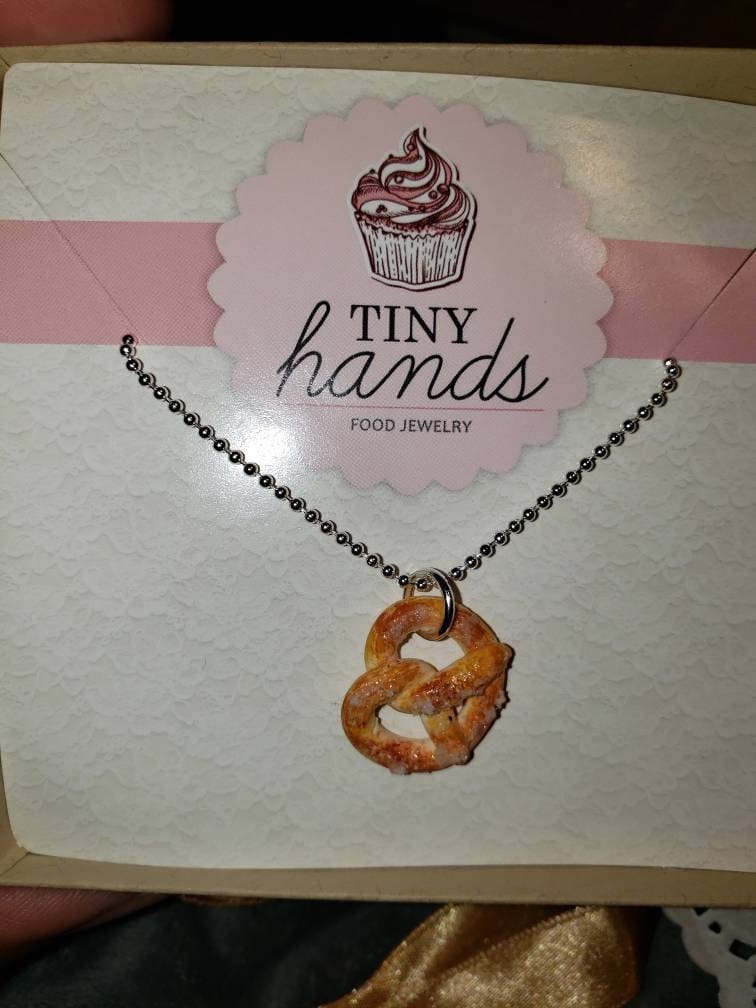 Customer photo review of Scented Pretzel Necklace