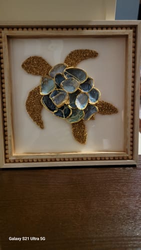 Customer photo review of Unfinished Wood Sea Turtle Shape - Craft - up to 46" DIY