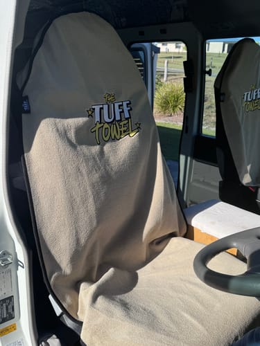 Customer photo review of Waterproof Car Towel Seat Cover