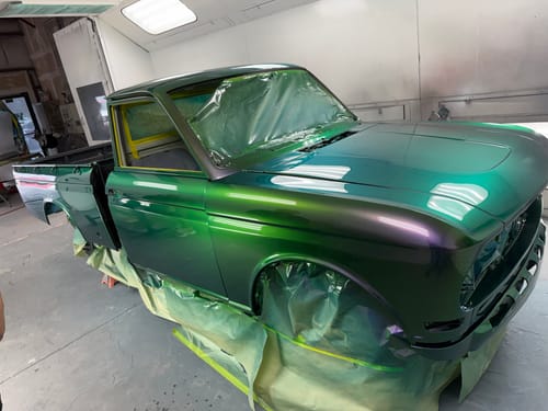 Customer photo review of Mermaid Tail Vehicle Paint Kit