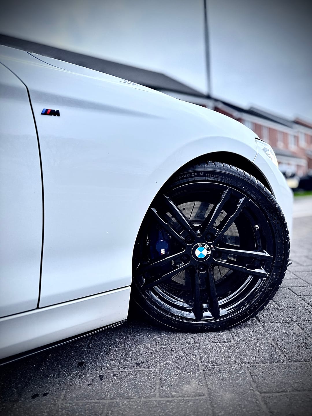 Customer photo review of GLOSS BLACK BMW M FENDER BADGE SET