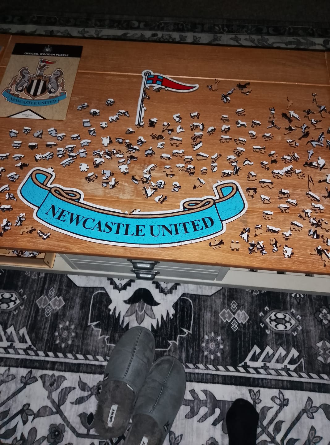 Customer photo review of Newcastle United FC® Crest - Wooden Puzzle