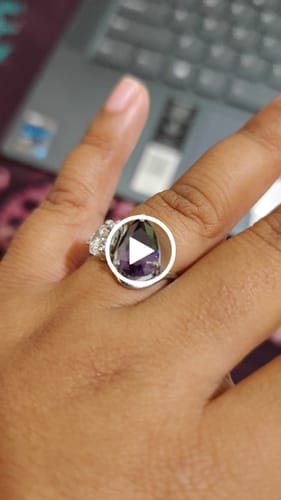 Customer video review of 4.25Ct Nova Pear & Round Toi Et Moi Silver Ring