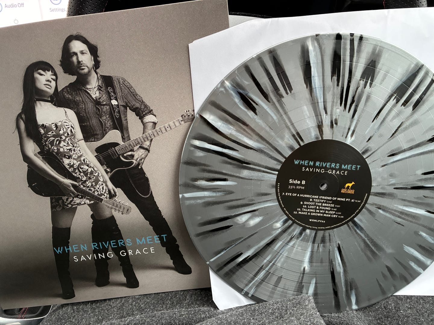 Customer photo review of SAVING GRACE ~ SILVER SPLATTER VINYL 50% OFF