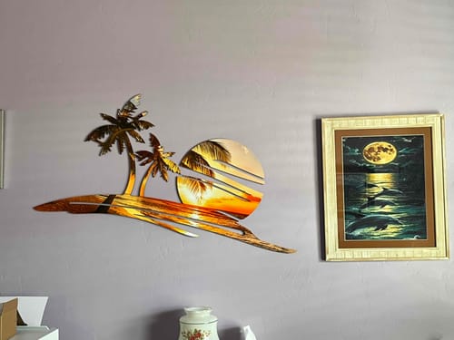 Customer photo review of Sunset Beach Printed Wall Art