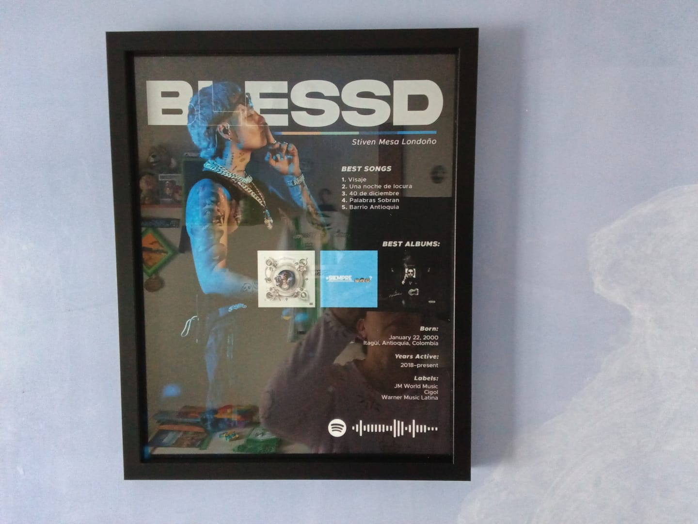 Customer photo review of Blessd - Cuadro Artista #3
