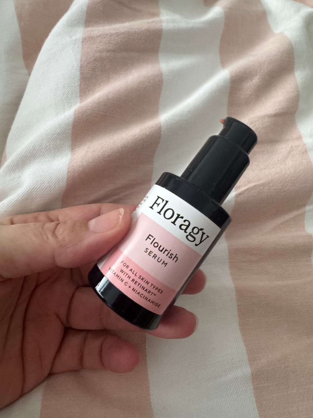 Customer photo review of Flourish Serum