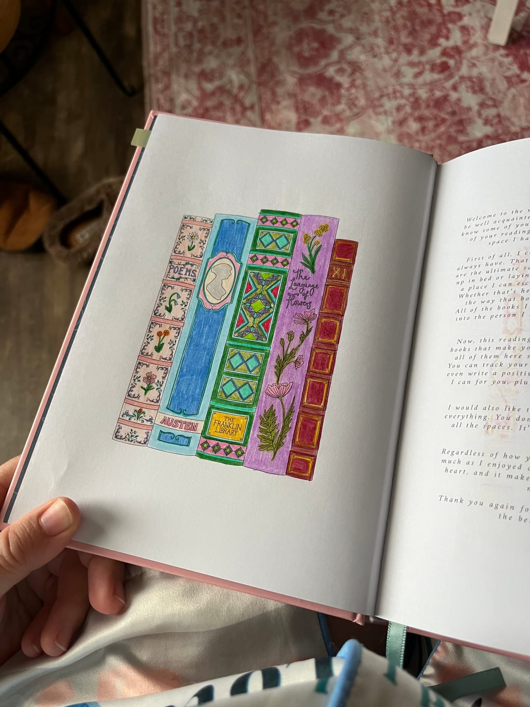 Customer photo review of Reading Journal - Sugar & Spice