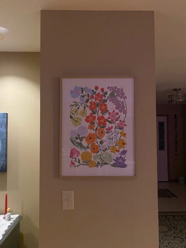 Customer photo review of 'In Bloom' Family Birth Flower Illustration