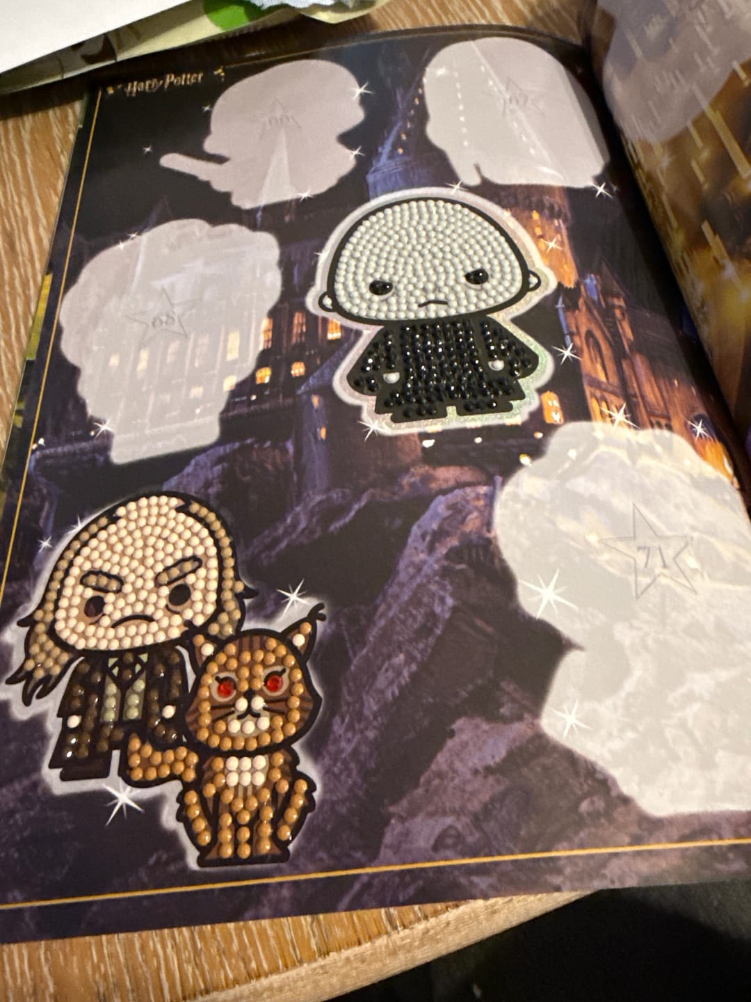 Customer photo review of Harry Potter Crystal Art Sticker Pack