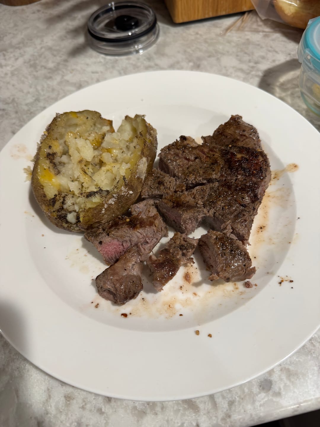 Customer photo review of USDA Choice Family Steak Pack