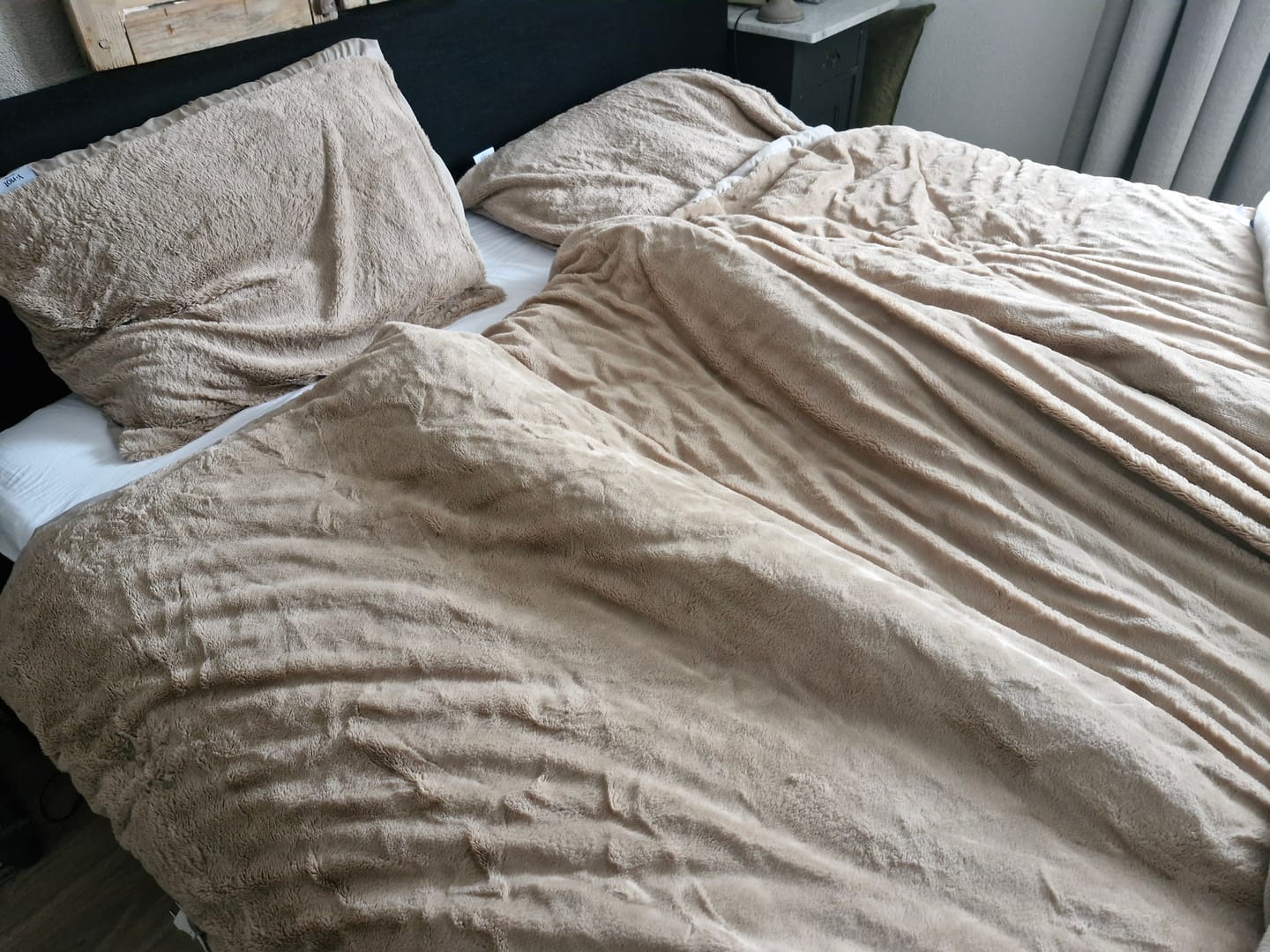 Customer photo review of Dekbedovertrek Teddy™ Fluffy Nude