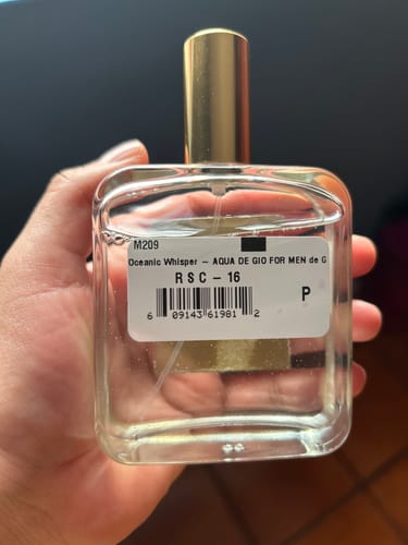 Customer photo review of Oceanic Whisper - Inspirado en AQUA DE GIO de GIORGIO ARMANI 100ml-