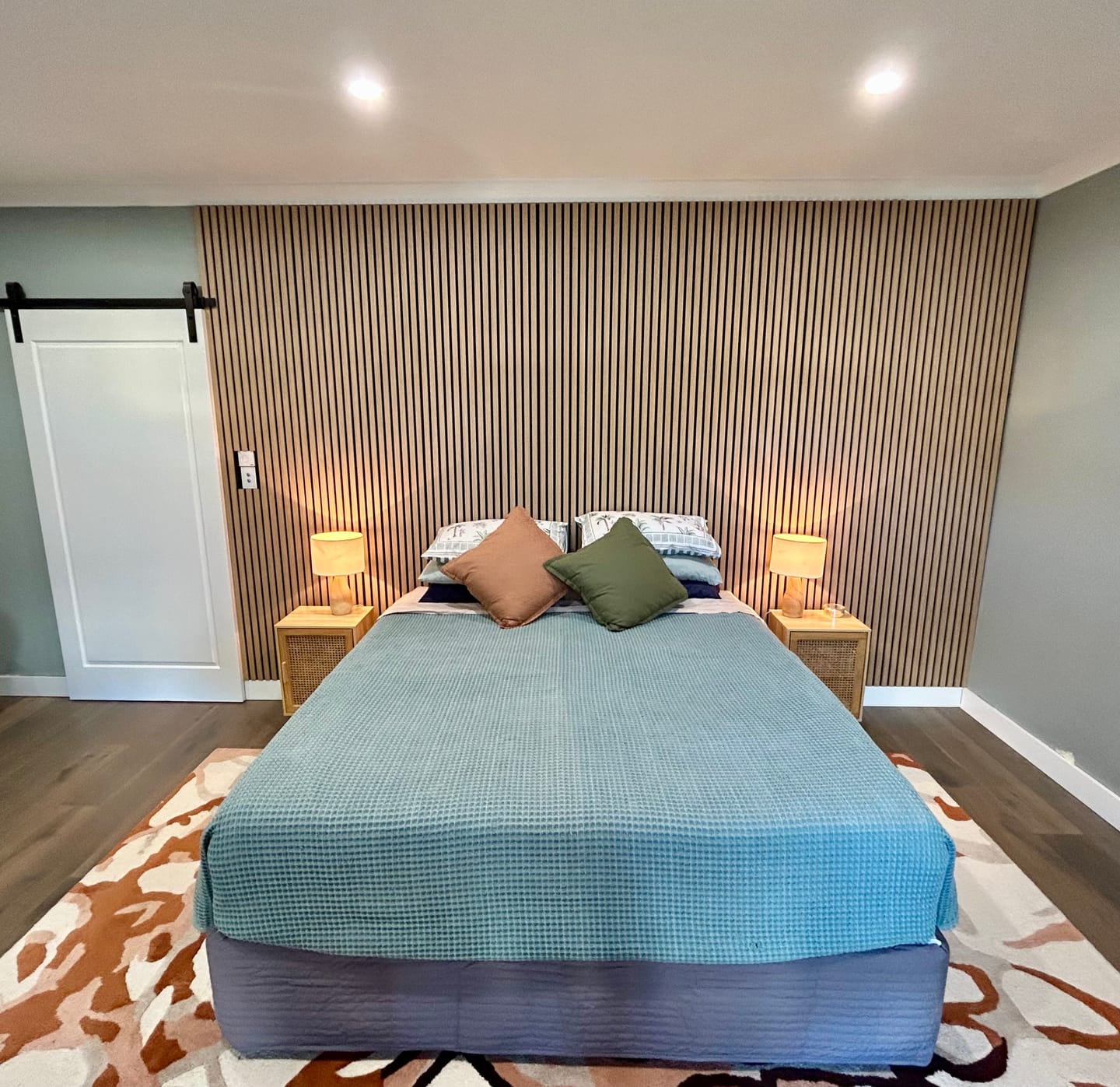 Customer photo review of Natural Oak Acoustic Slat Wall Panel - 290cmx60cm