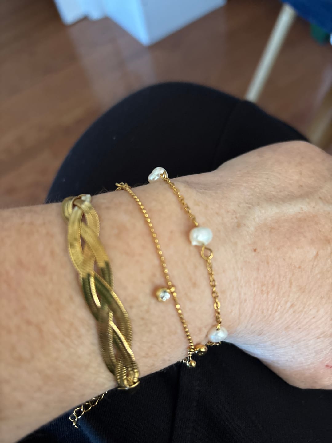 Customer photo review of Laney Pearl Bracelet (Bundle)