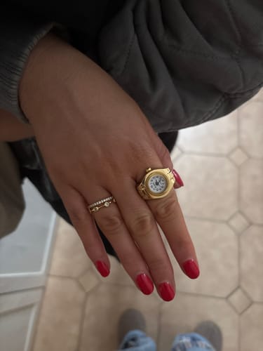 Customer photo review of MILANO RING | GOLD WHITE