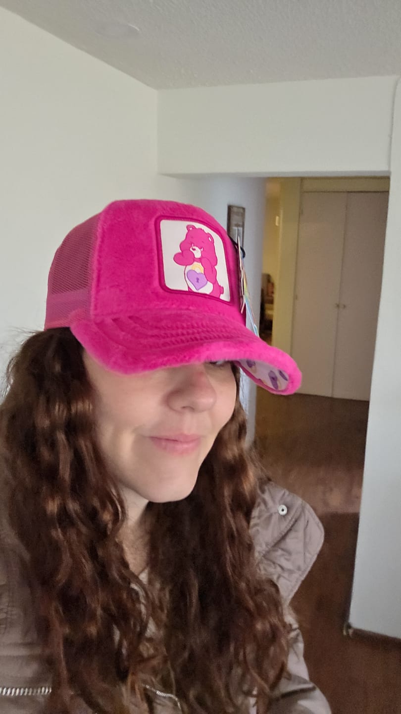 Customer photo review of OVERLORD X Care Bears: Secret Bear Trucker Cap
