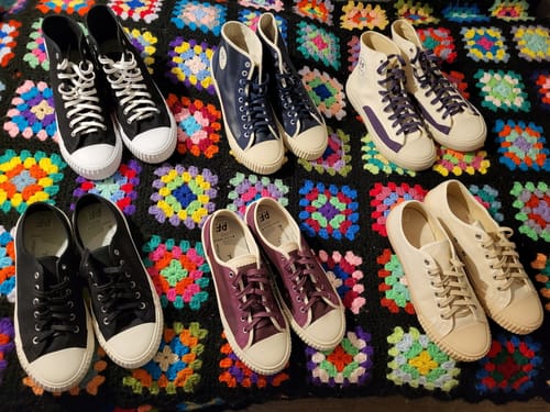 Customer photo review of All-American High-Top White/Eggplant