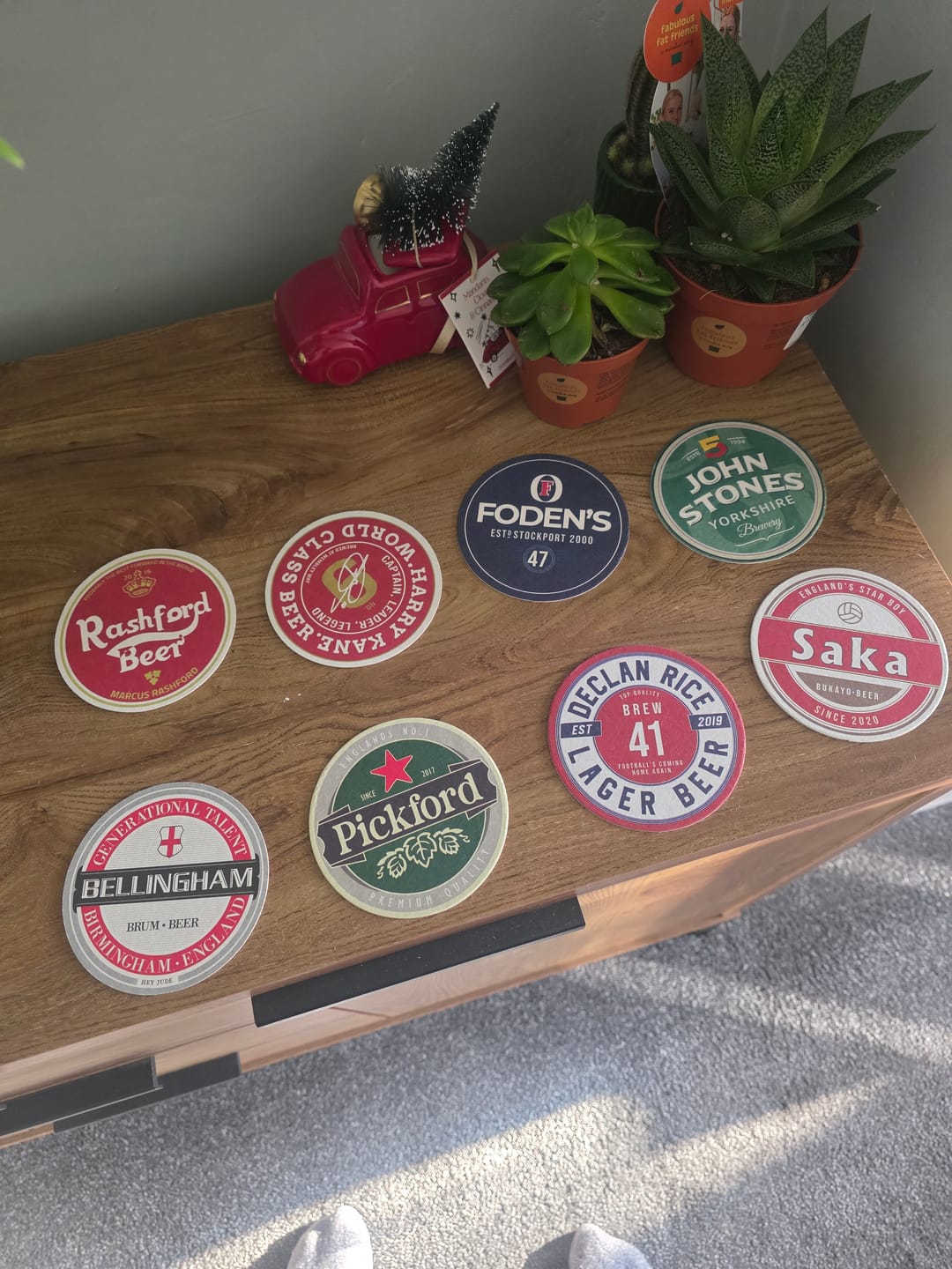 Customer photo review of Manchester City Beer Mats