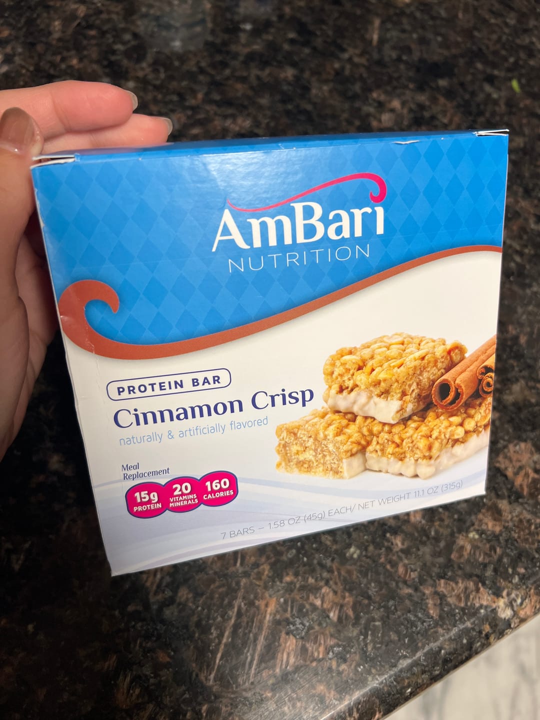 Customer photo review of Cinnamon Crisp Bars