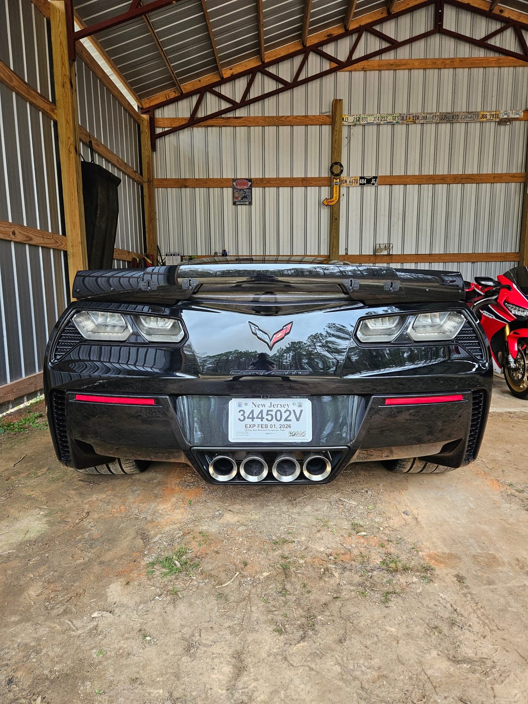 Customer photo review of Corvette C7 Wickerbill Rear Spoiler Extension (Dark Tinted)