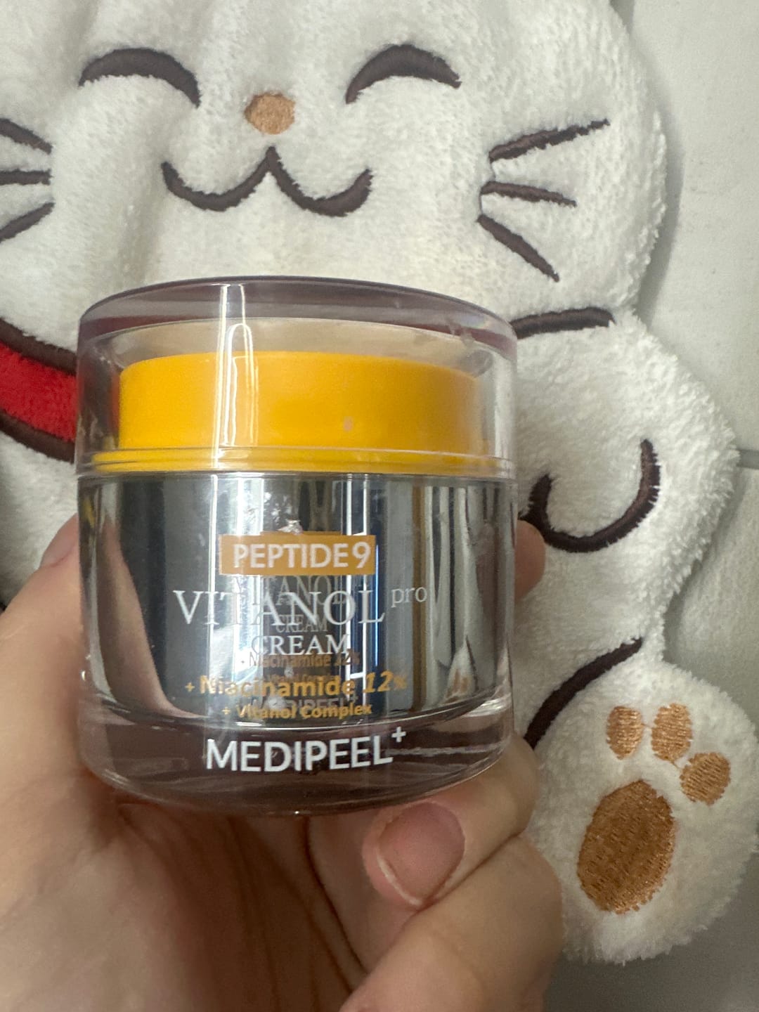 Customer photo review of Liftinga krēms ar peptīdiem un 12% niacinamīdu MEDI-PEEL Peptide 9 Vitanol PRO Cream