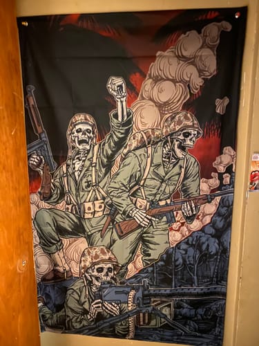 Customer photo review of U.S. Marine Corps Raiders WW2 Flag