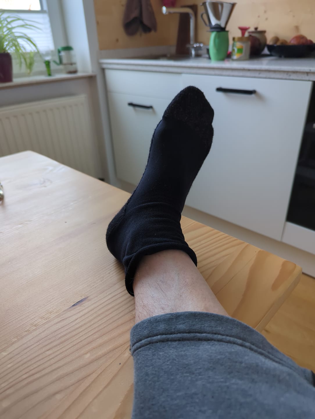Customer photo review of Venensocken Kupfer mit Rollrand