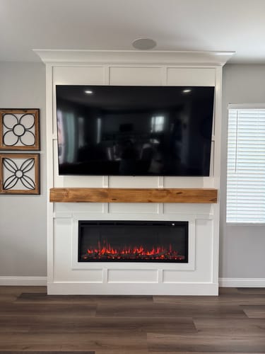 Customer photo review of Distressed Mantels