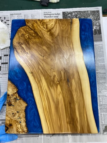 Customer photo review of 16x12x2" Silicone Mold For Epoxy Resin - Charcuterie Board Mold