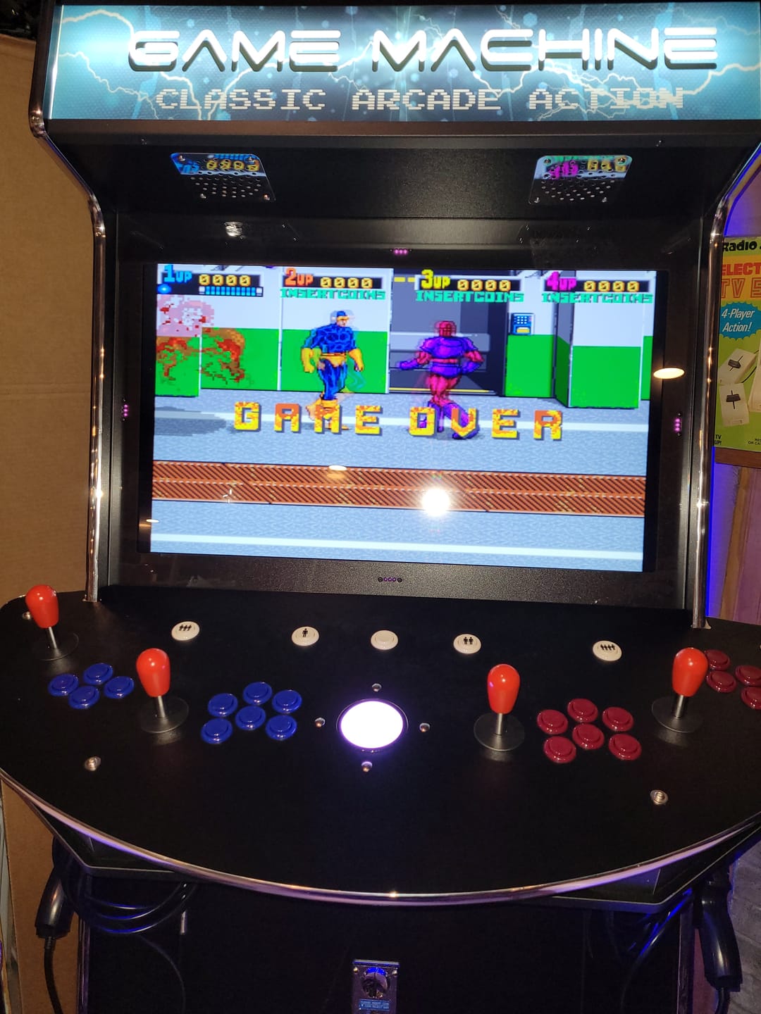 Customer photo review of 4 Player Standup with 2 shooting guns Arcade Machine 4600 Retro Multi Cade Games