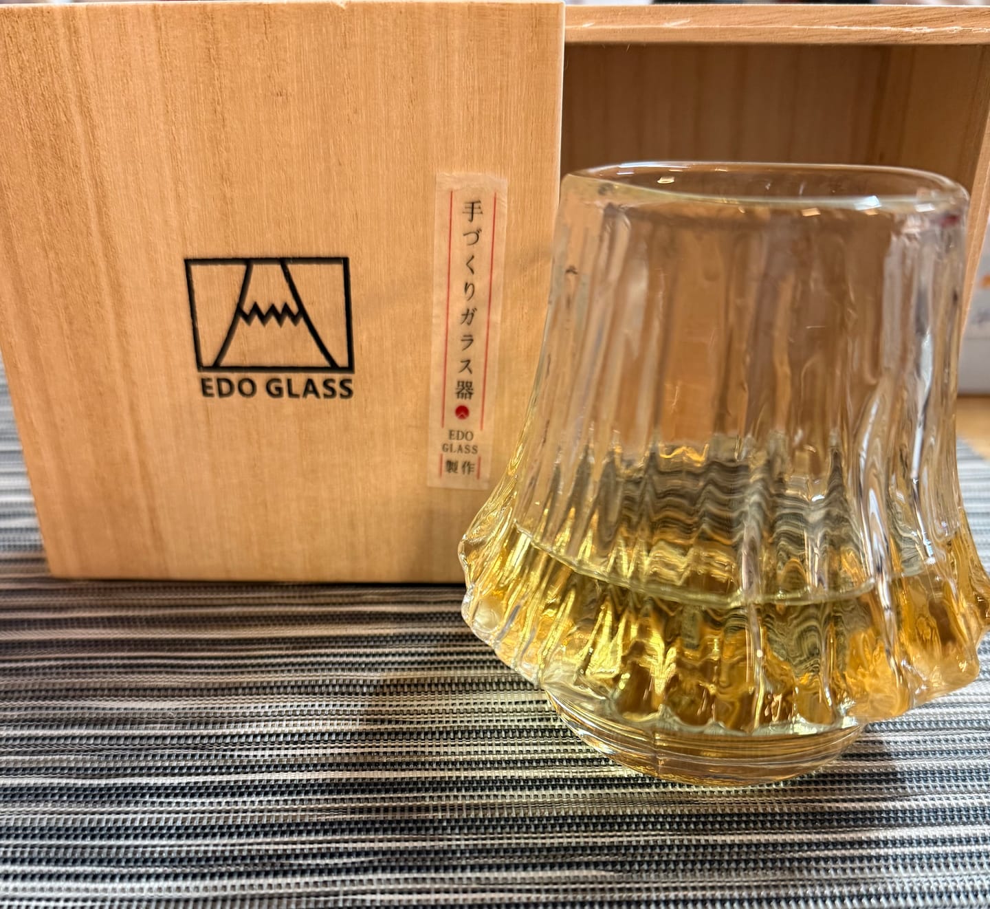 Customer photo review of Fuji - Handmade Japanese Whiskey Glass